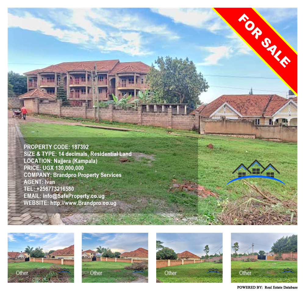 Residential Land  for sale in Najjera Kampala Uganda, code: 187392