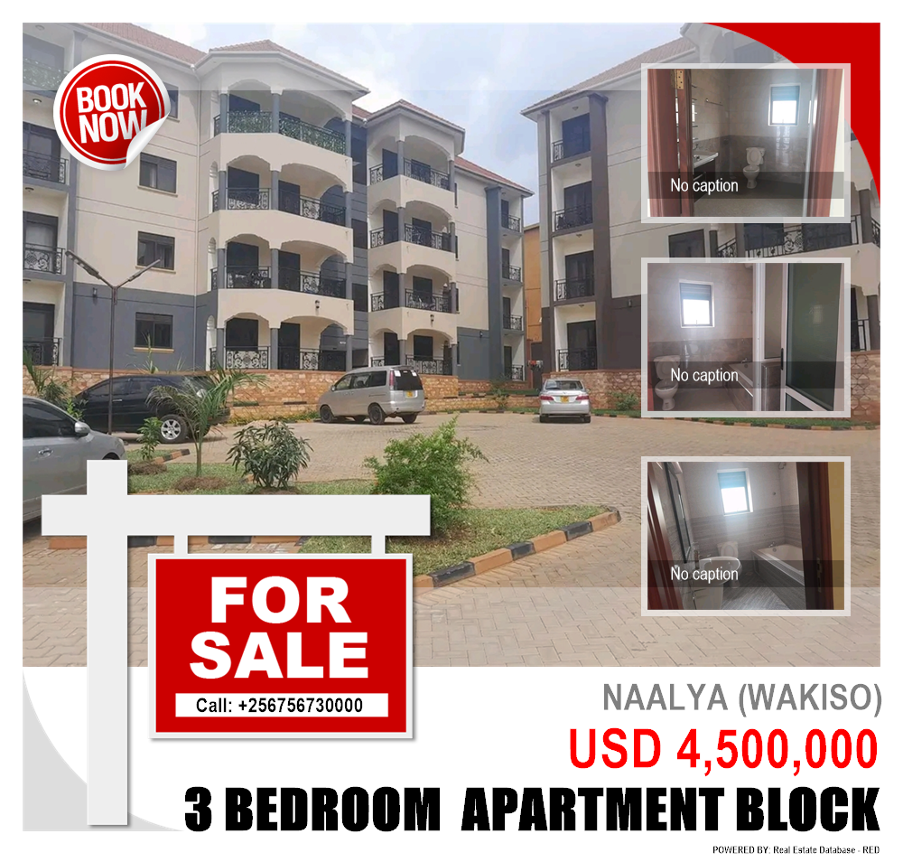 3 bedroom Apartment block  for sale in Naalya Wakiso Uganda, code: 187393