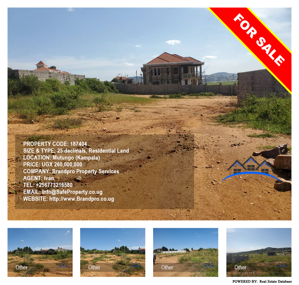Residential Land  for sale in Mutungo Kampala Uganda, code: 187404