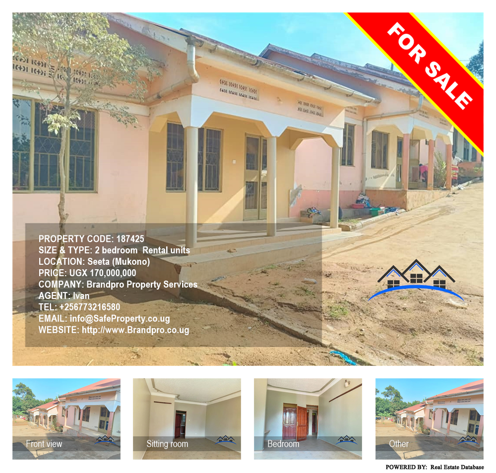 2 bedroom Rental units  for sale in Seeta Mukono Uganda, code: 187425