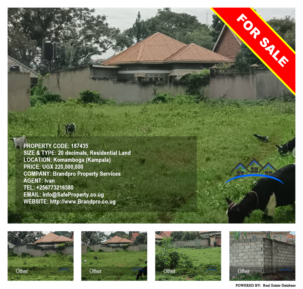 Residential Land  for sale in Komamboga Kampala Uganda, code: 187435