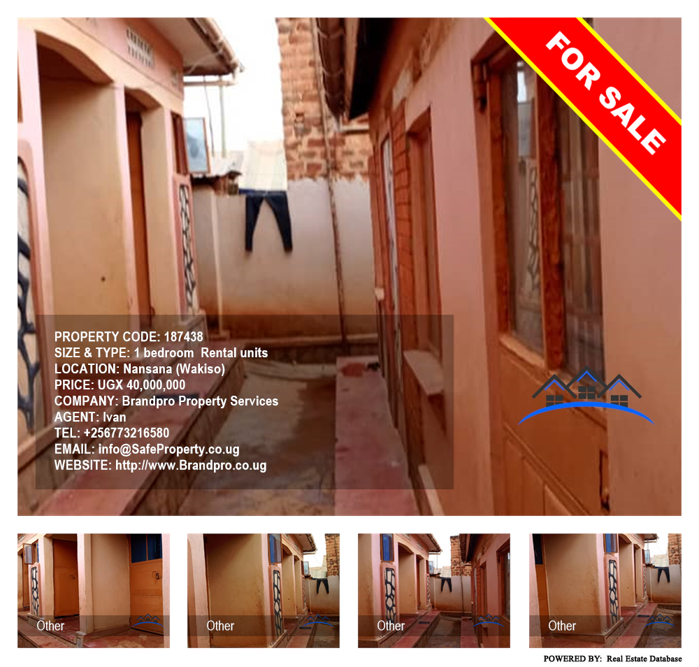 1 bedroom Rental units  for sale in Nansana Wakiso Uganda, code: 187438