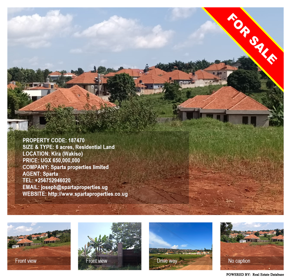Residential Land  for sale in Kira Wakiso Uganda, code: 187470