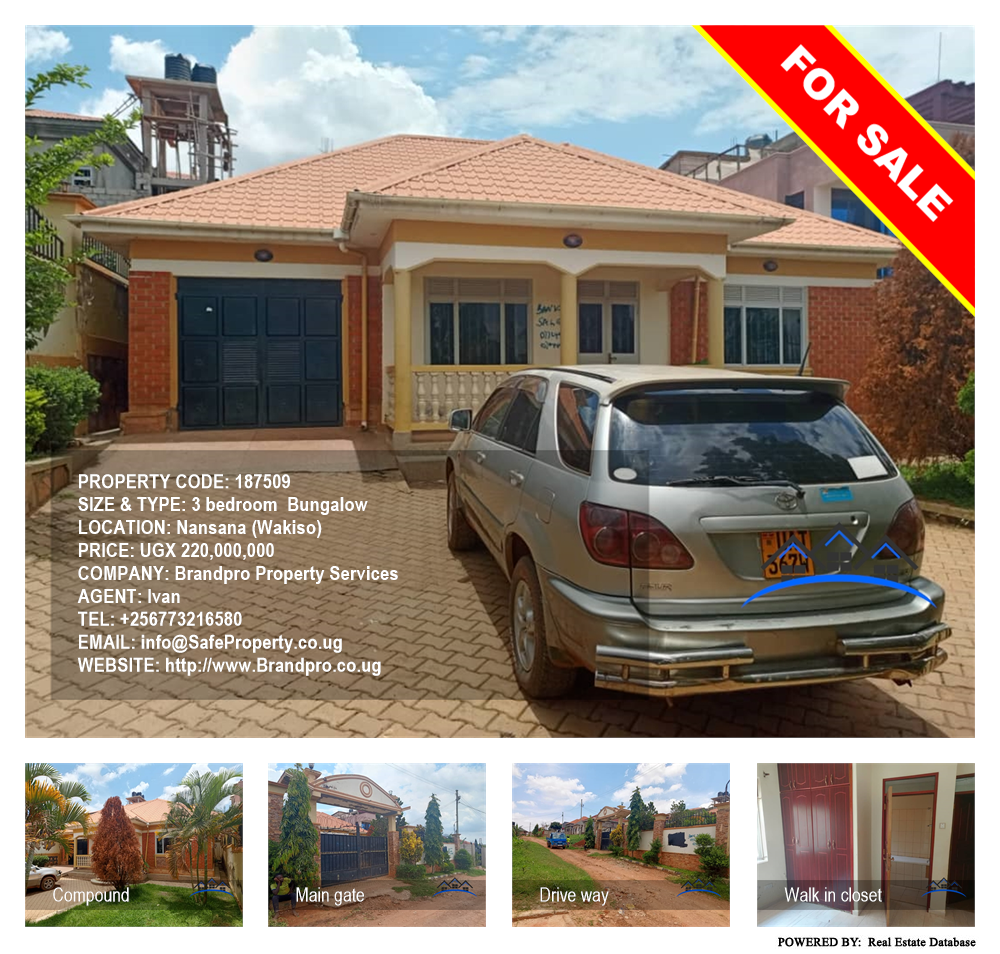 3 bedroom Bungalow  for sale in Nansana Wakiso Uganda, code: 187509
