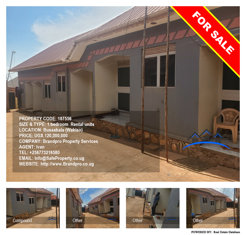 1 bedroom Rental units  for sale in Busaabala Wakiso Uganda, code: 187556