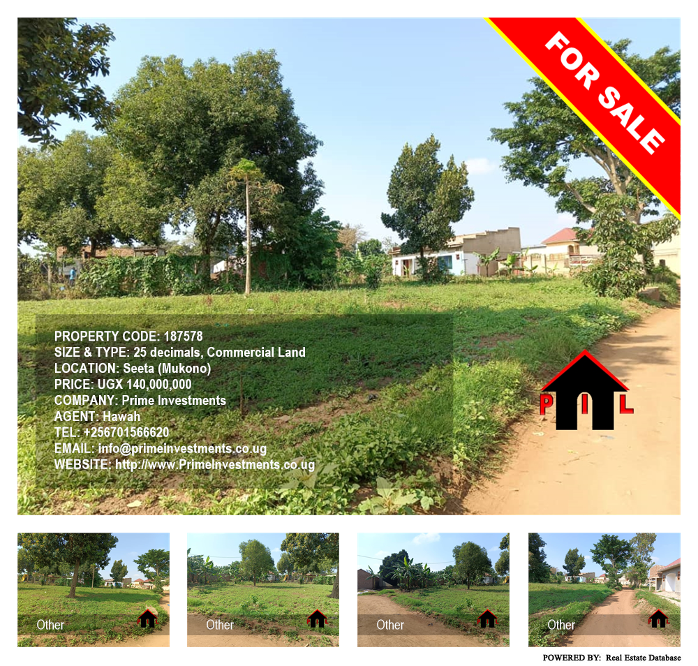 Commercial Land  for sale in Seeta Mukono Uganda, code: 187578