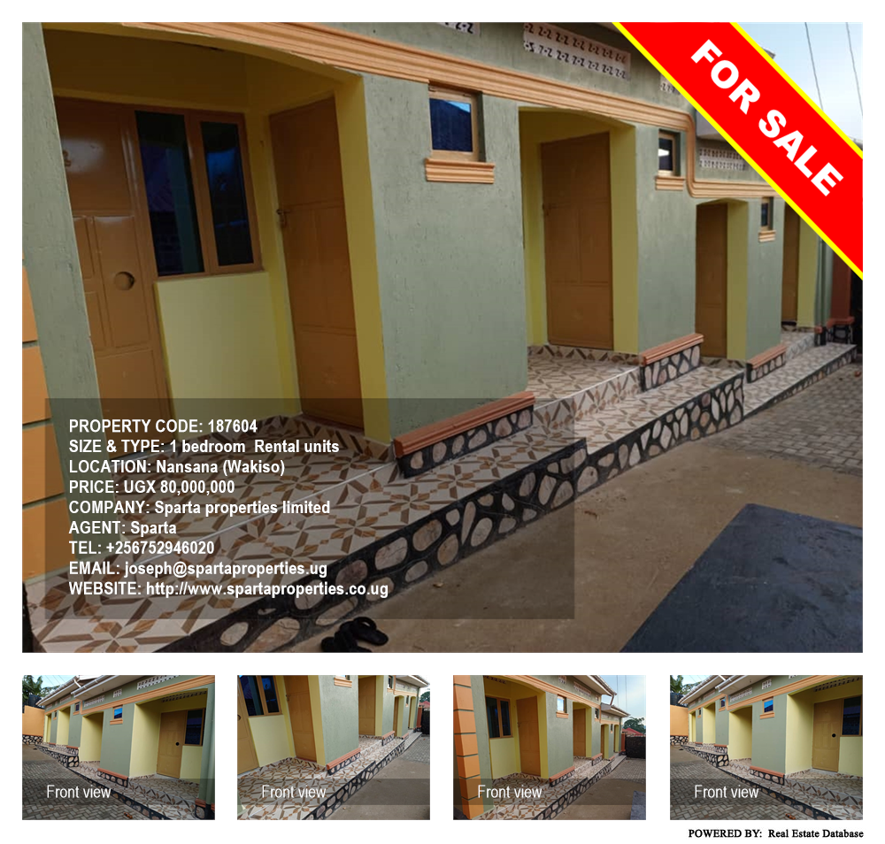 1 bedroom Rental units  for sale in Nansana Wakiso Uganda, code: 187604