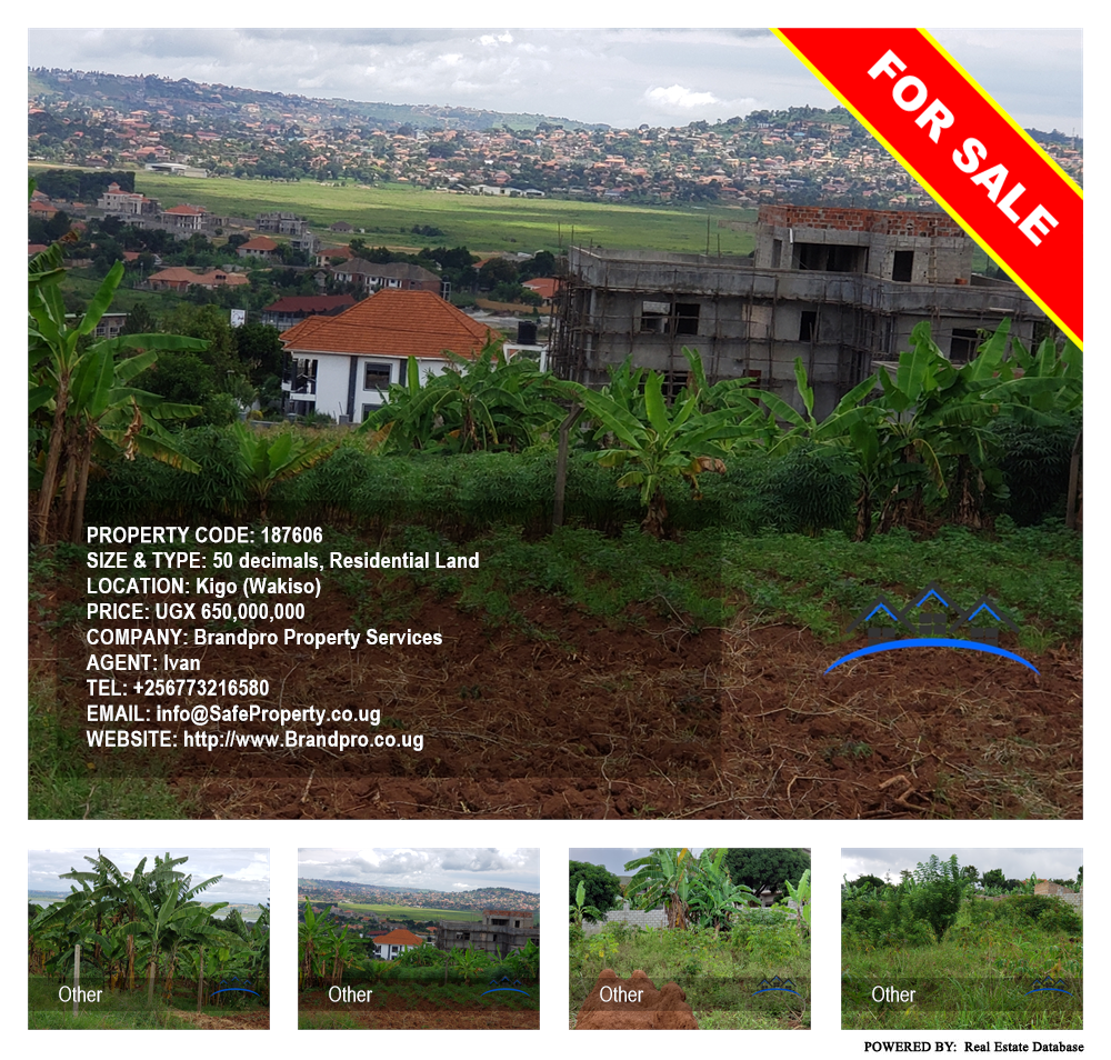 Residential Land  for sale in Kigo Wakiso Uganda, code: 187606