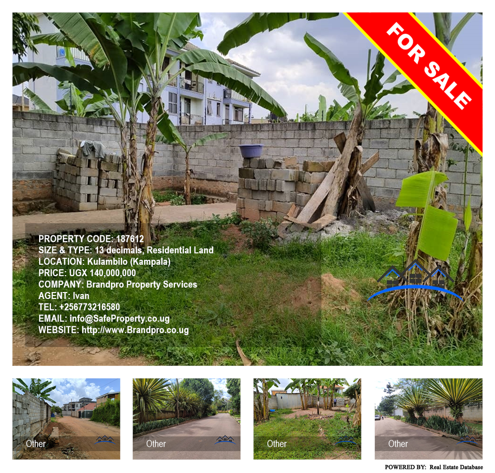 Residential Land  for sale in Kulambilo Kampala Uganda, code: 187612