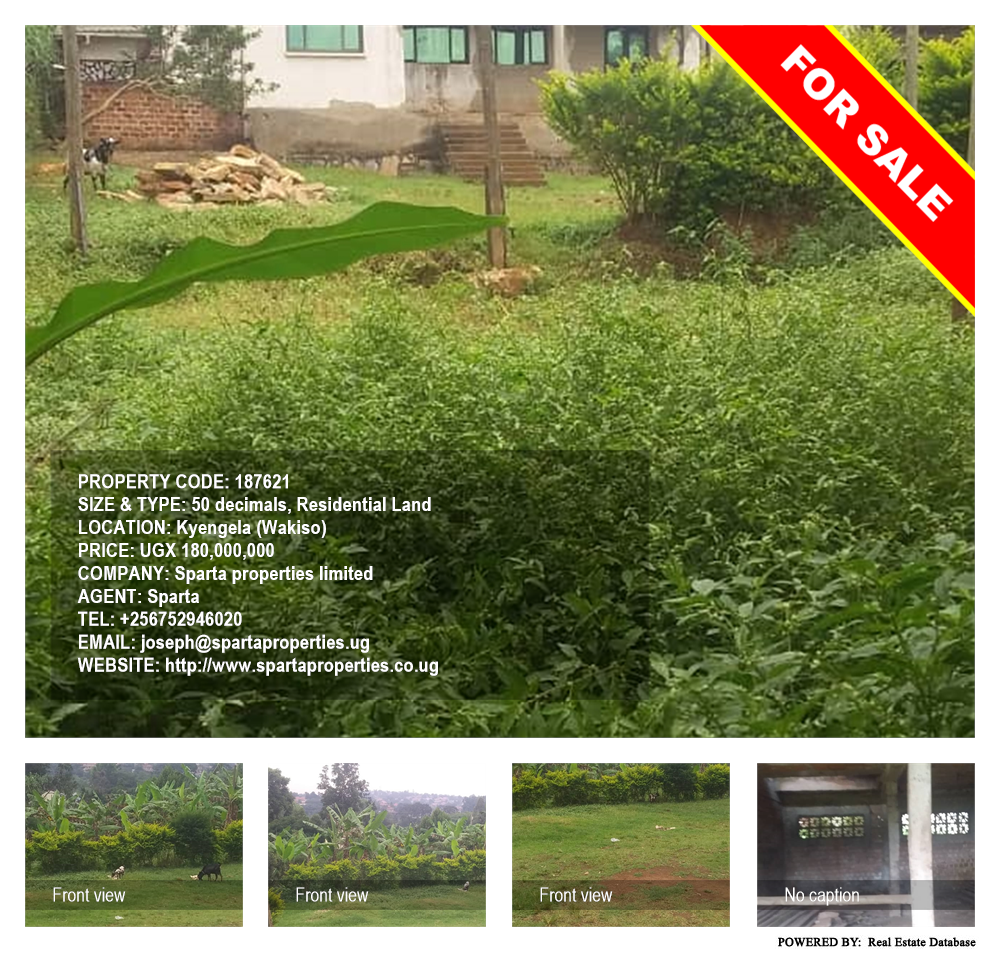 Residential Land  for sale in Kyengela Wakiso Uganda, code: 187621
