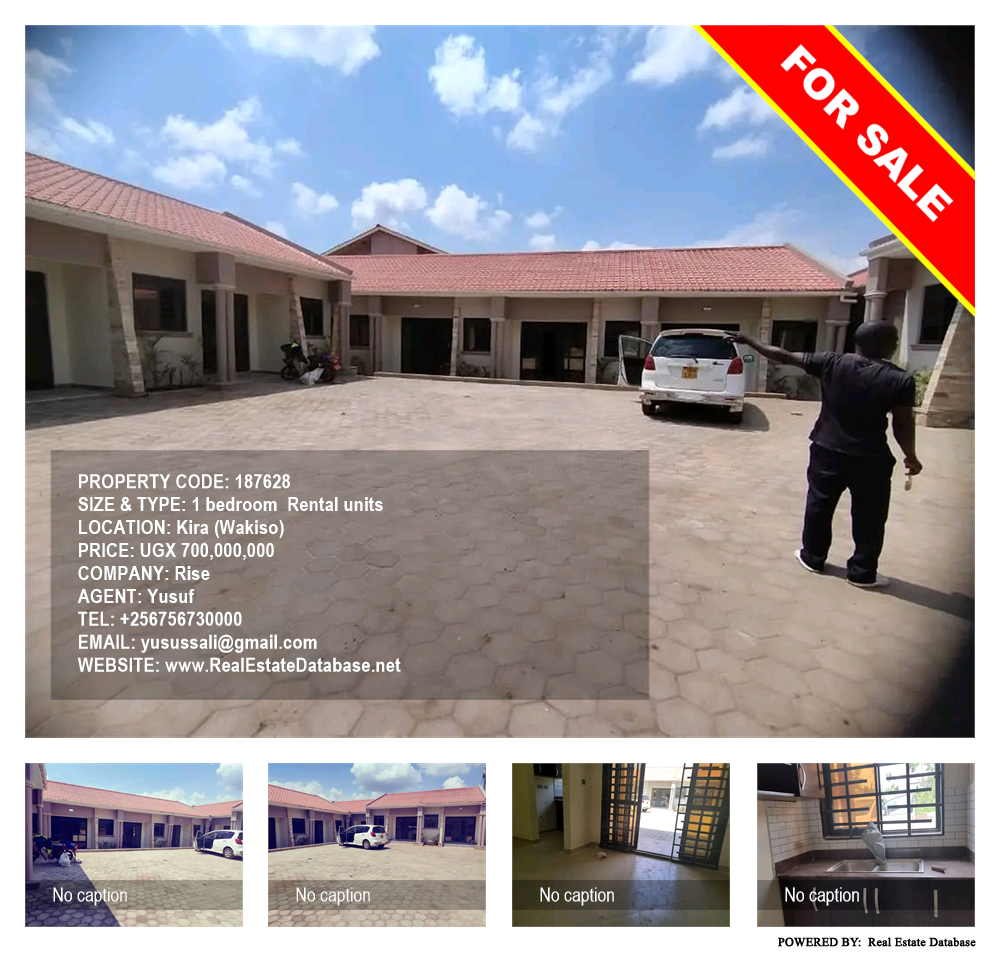 1 bedroom Rental units  for sale in Kira Wakiso Uganda, code: 187628
