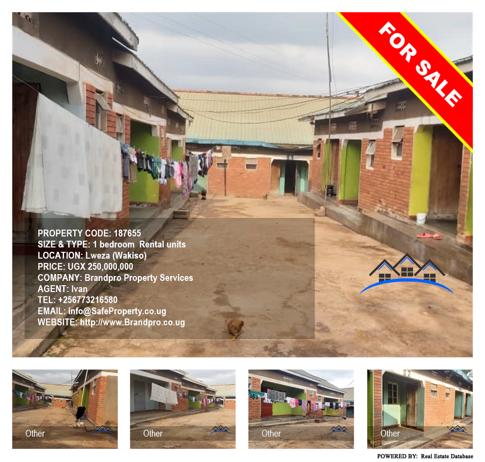 1 bedroom Rental units  for sale in Lweza Wakiso Uganda, code: 187655