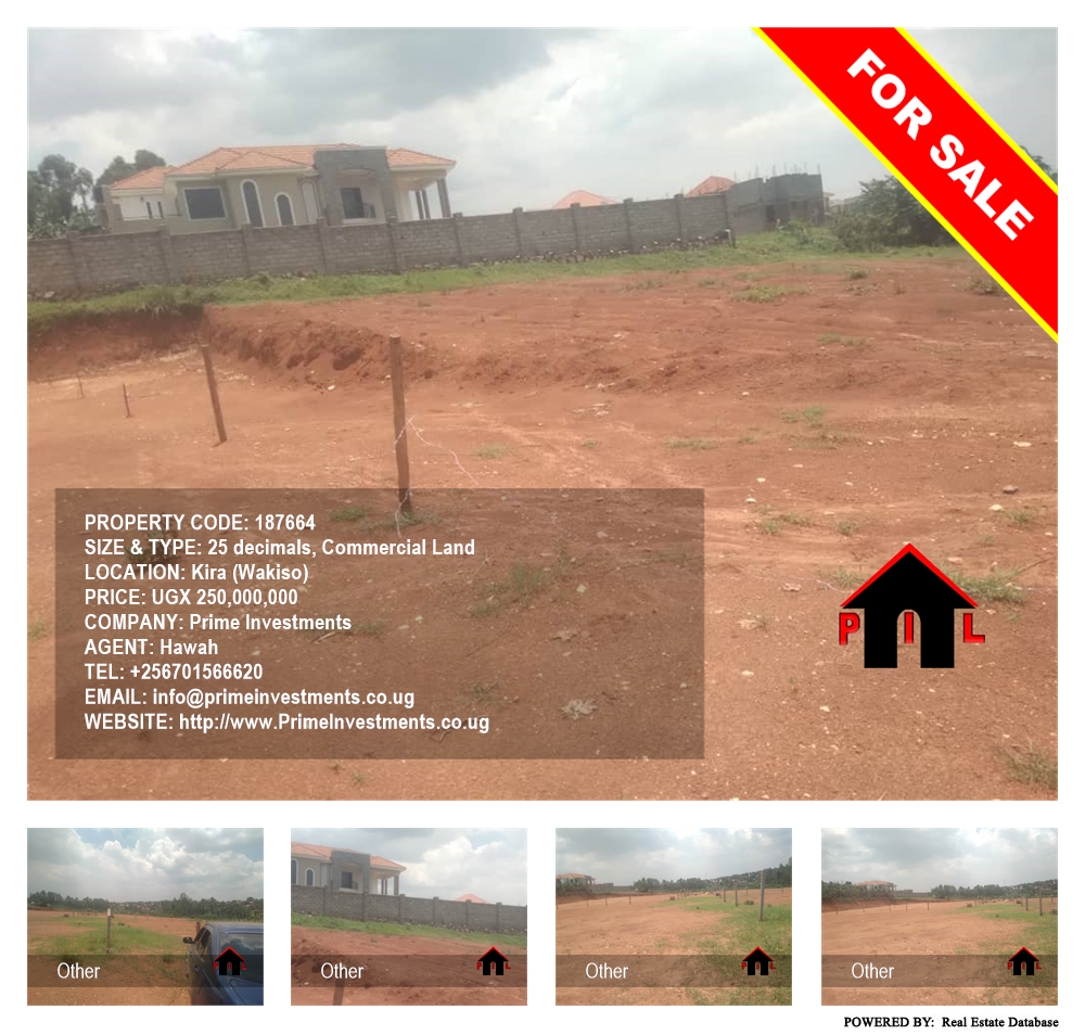 Commercial Land  for sale in Kira Wakiso Uganda, code: 187664
