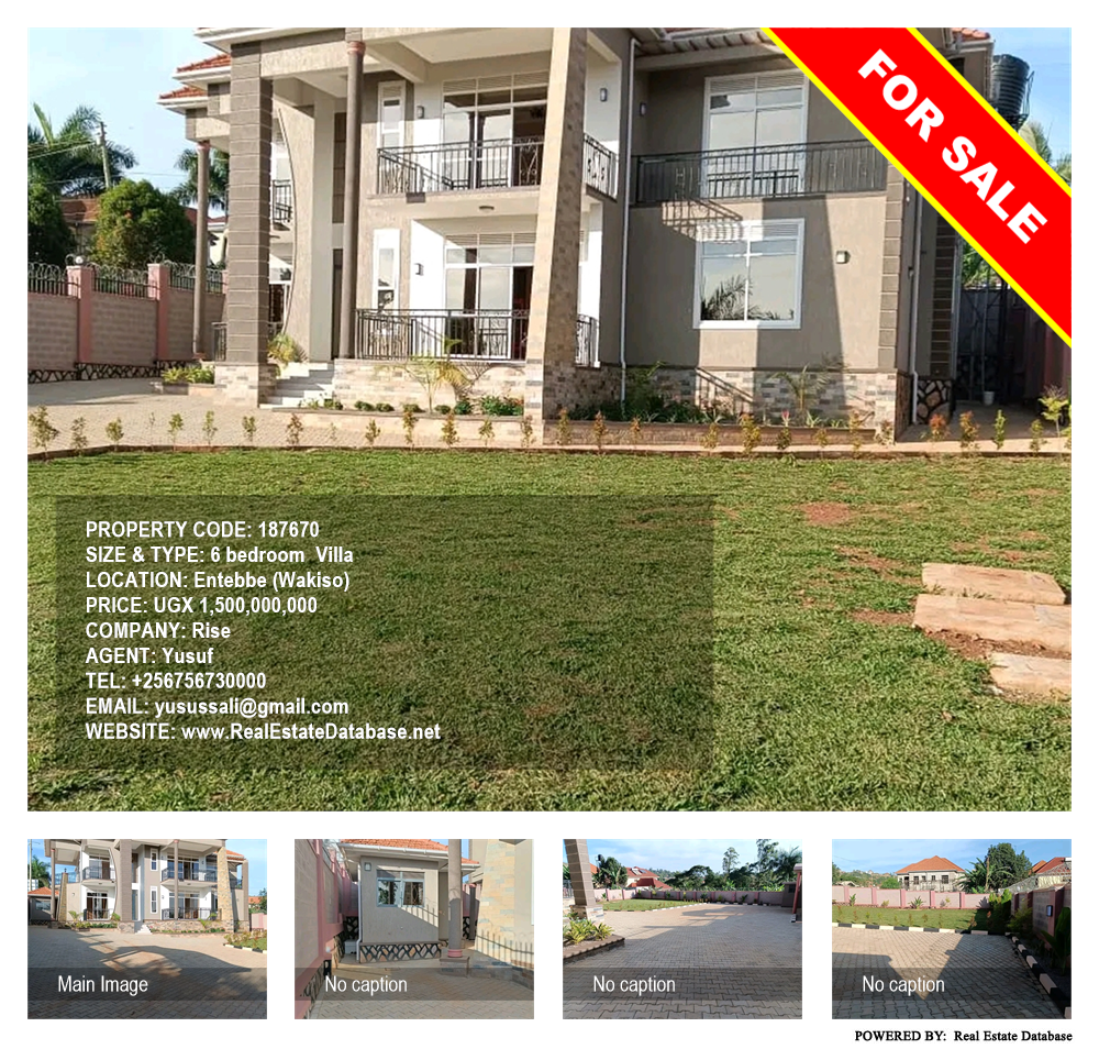 6 bedroom Villa  for sale in Entebbe Wakiso Uganda, code: 187670
