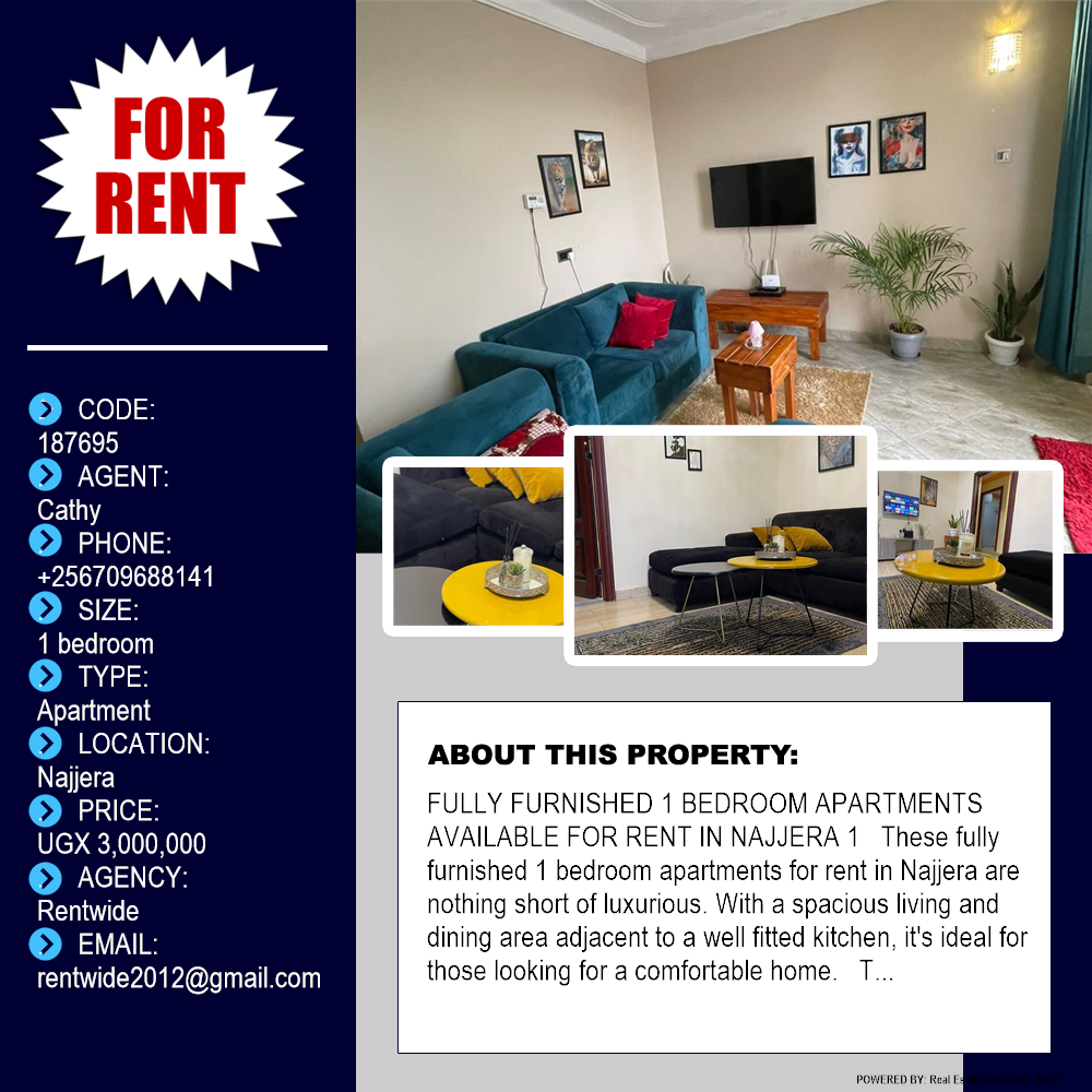 1 bedroom Apartment  for rent in Najjera Wakiso Uganda, code: 187695