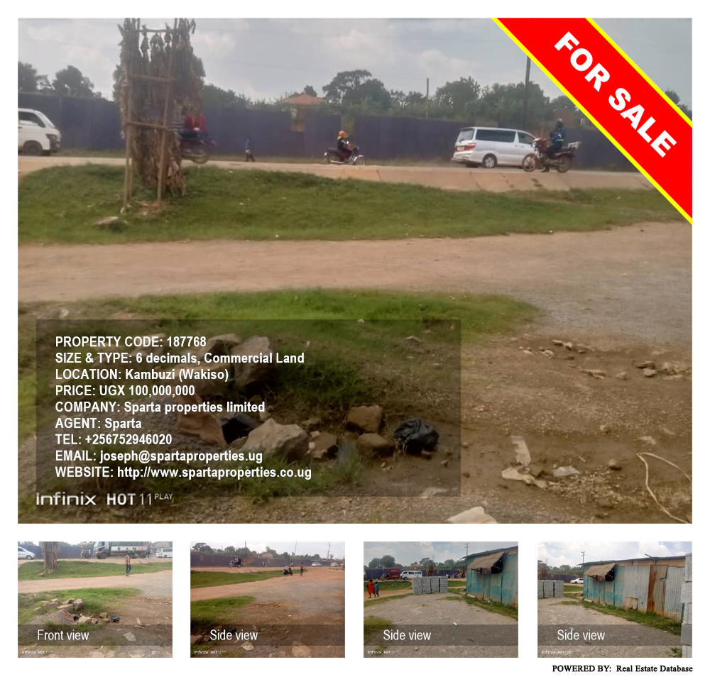 Commercial Land  for sale in Kambuzi Wakiso Uganda, code: 187768