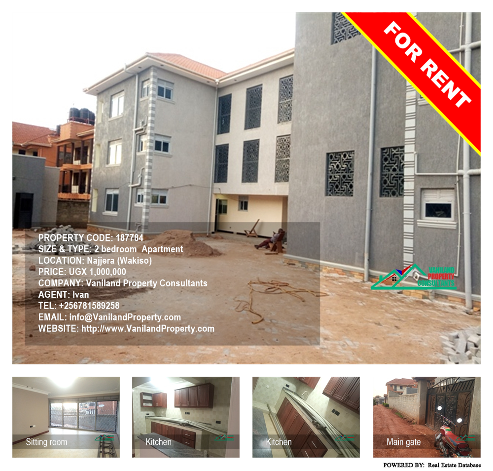 2 bedroom Apartment  for rent in Najjera Wakiso Uganda, code: 187784