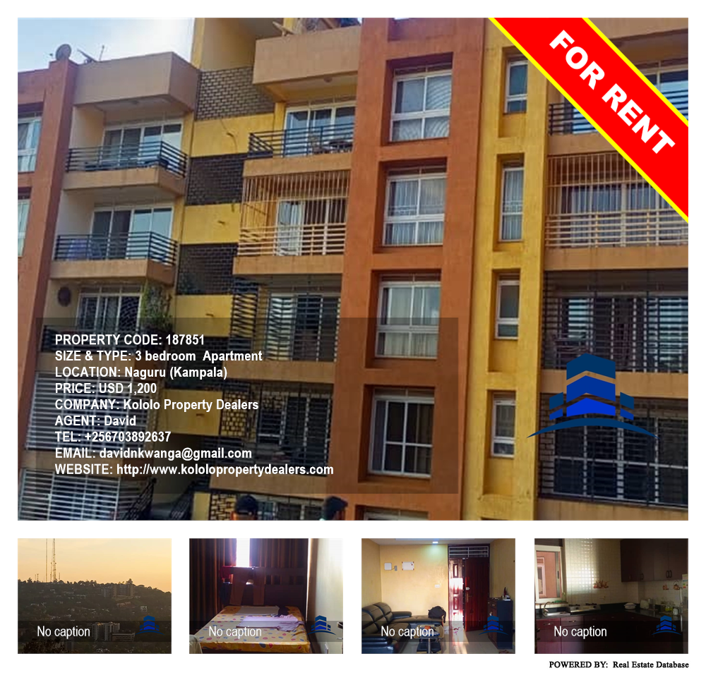 3 bedroom Apartment  for rent in Naguru Kampala Uganda, code: 187851