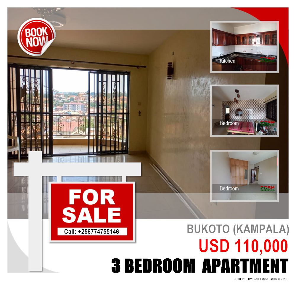 3 bedroom Apartment  for sale in Bukoto Kampala Uganda, code: 187887