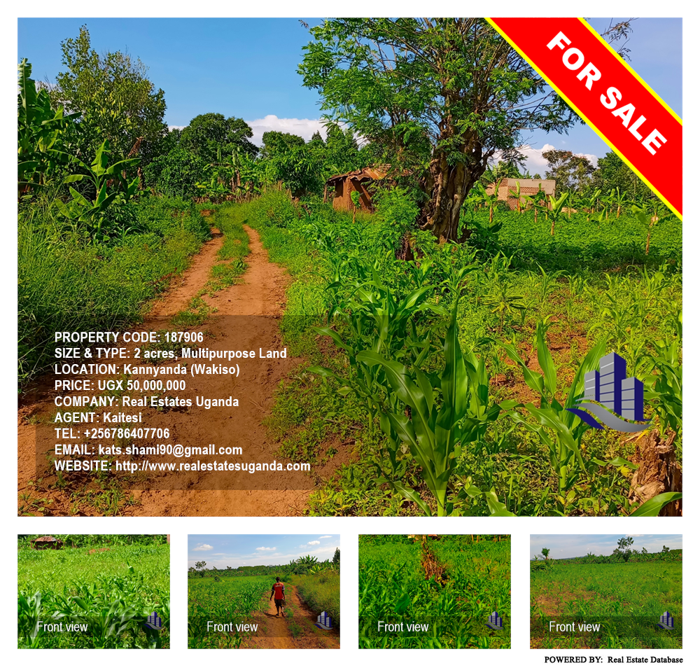 Multipurpose Land  for sale in Kannyanda Wakiso Uganda, code: 187906