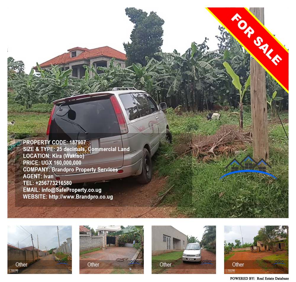 Commercial Land  for sale in Kira Wakiso Uganda, code: 187907