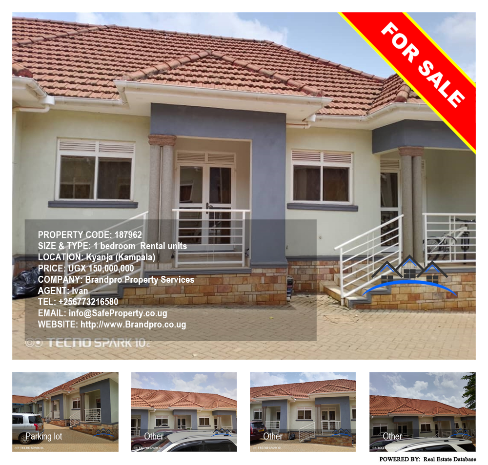 1 bedroom Rental units  for sale in Kyanja Kampala Uganda, code: 187962