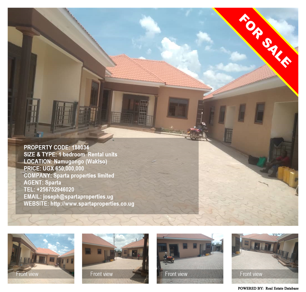 1 bedroom Rental units  for sale in Namugongo Wakiso Uganda, code: 188034
