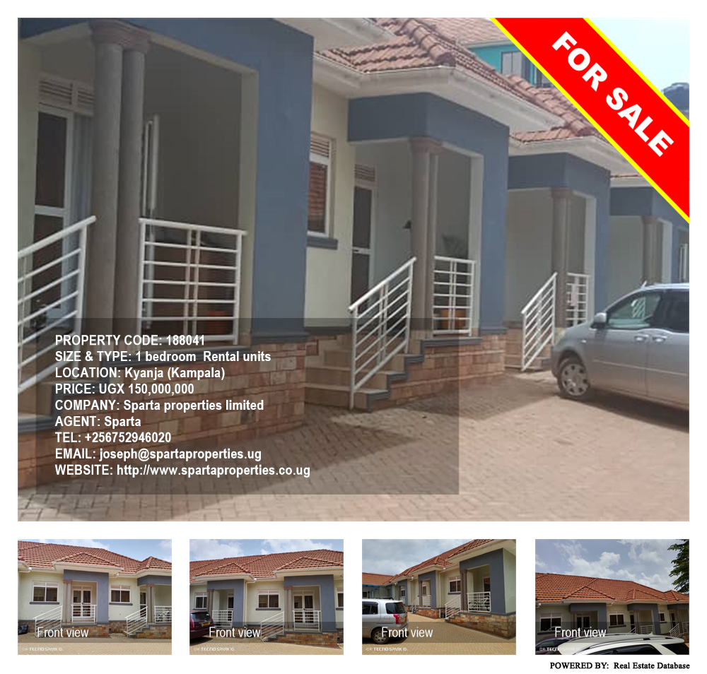 1 bedroom Rental units  for sale in Kyanja Kampala Uganda, code: 188041