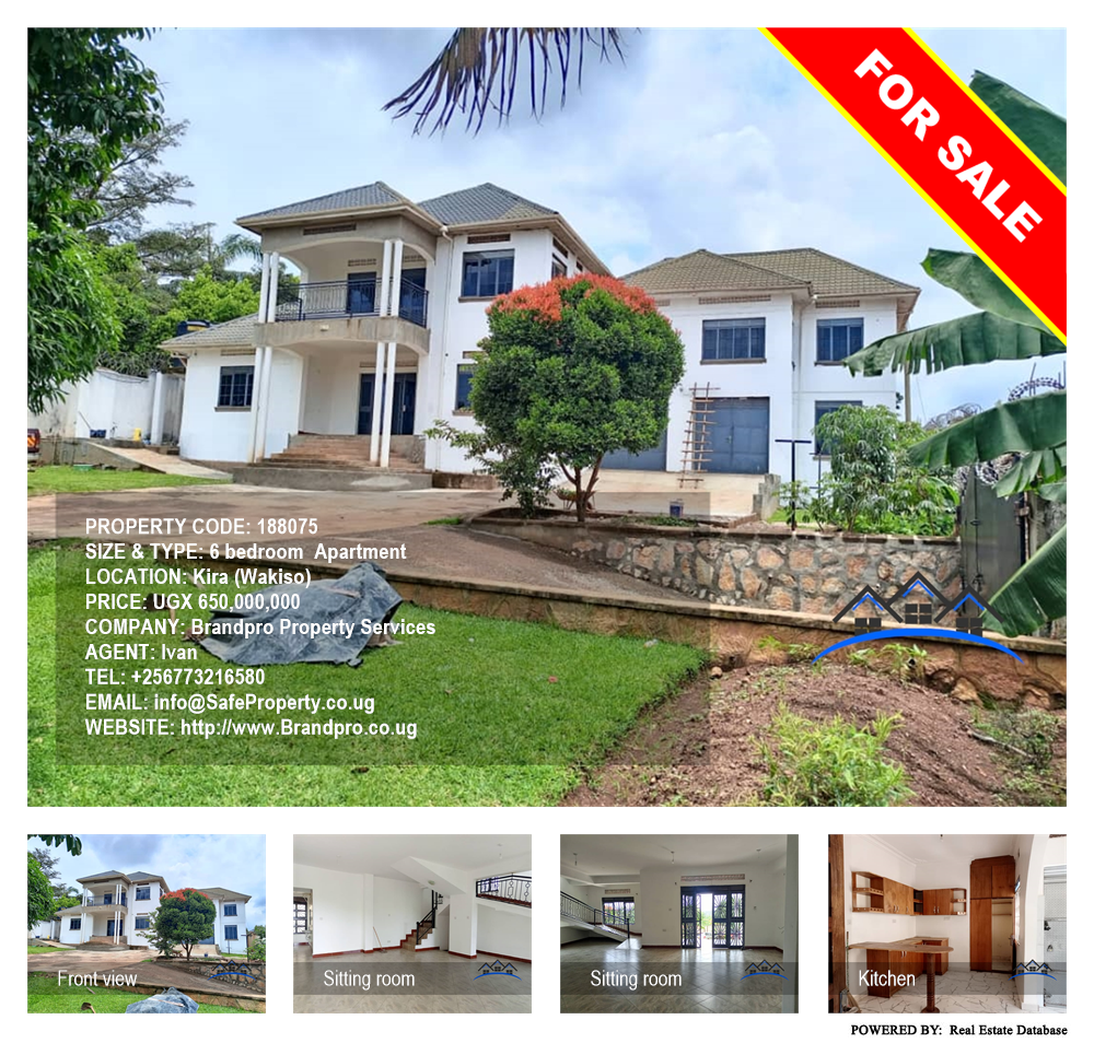 6 bedroom Apartment  for sale in Kira Wakiso Uganda, code: 188075