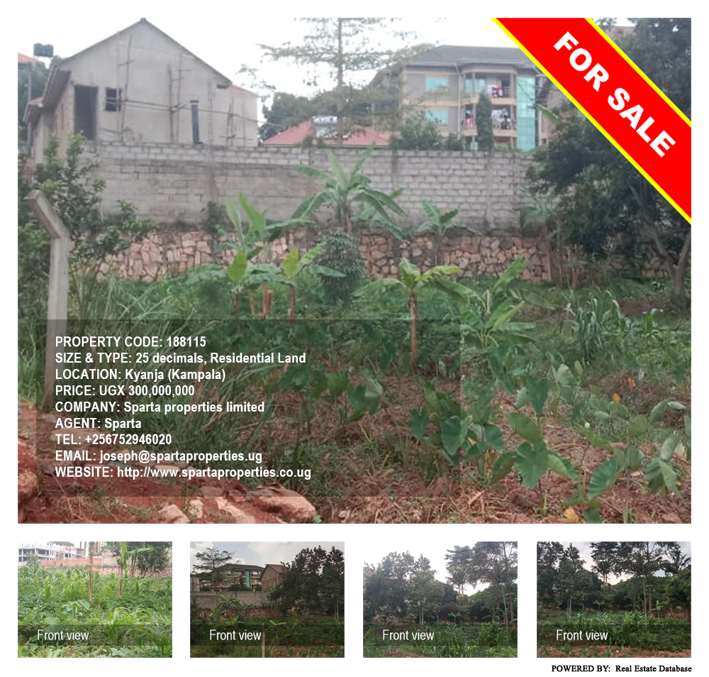 Residential Land  for sale in Kyanja Kampala Uganda, code: 188115
