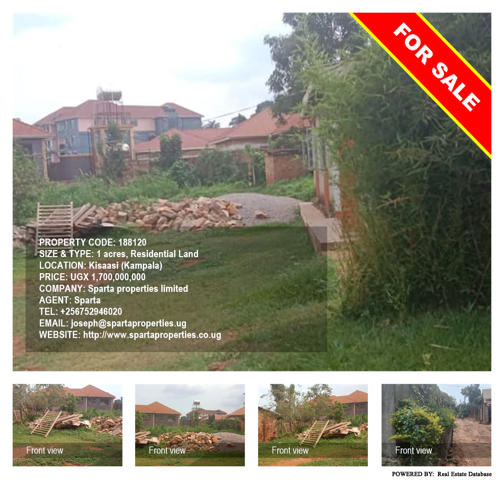 Residential Land  for sale in Kisaasi Kampala Uganda, code: 188120
