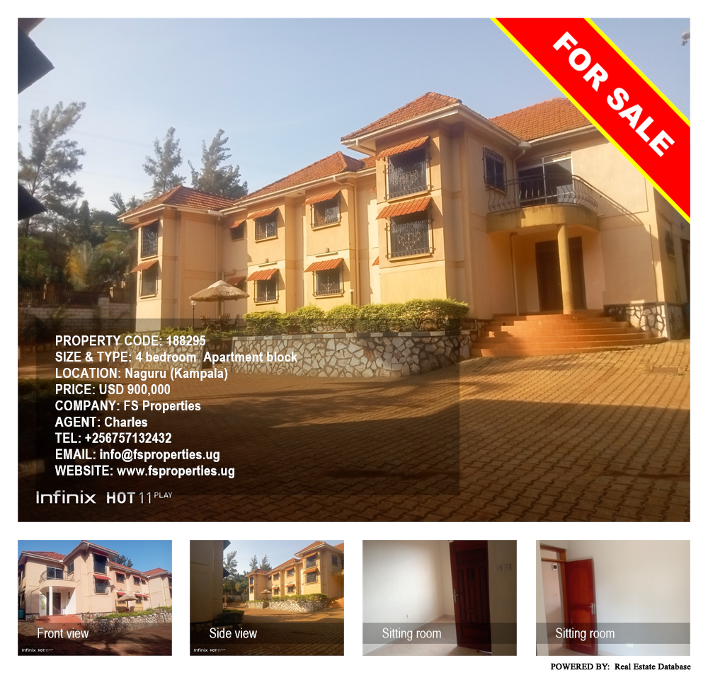 4 bedroom Apartment block  for sale in Naguru Kampala Uganda, code: 188295