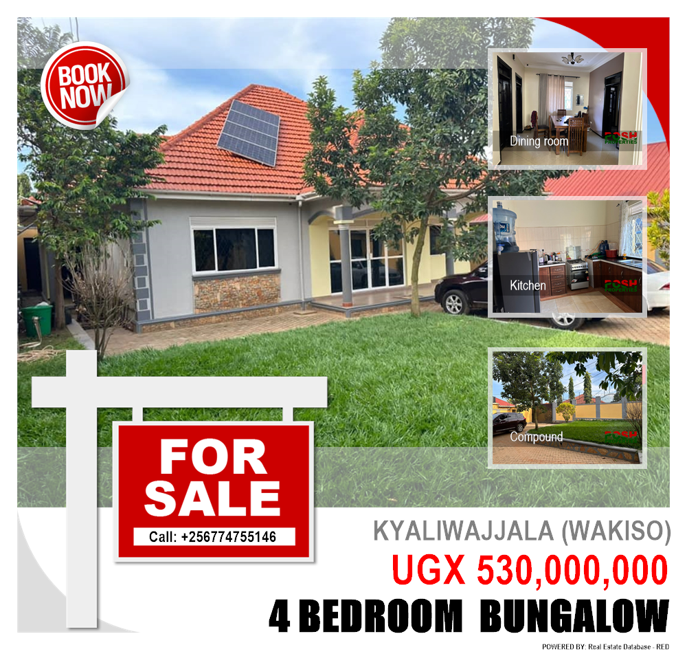 4 bedroom Bungalow  for sale in Kyaliwajjala Wakiso Uganda, code: 188305