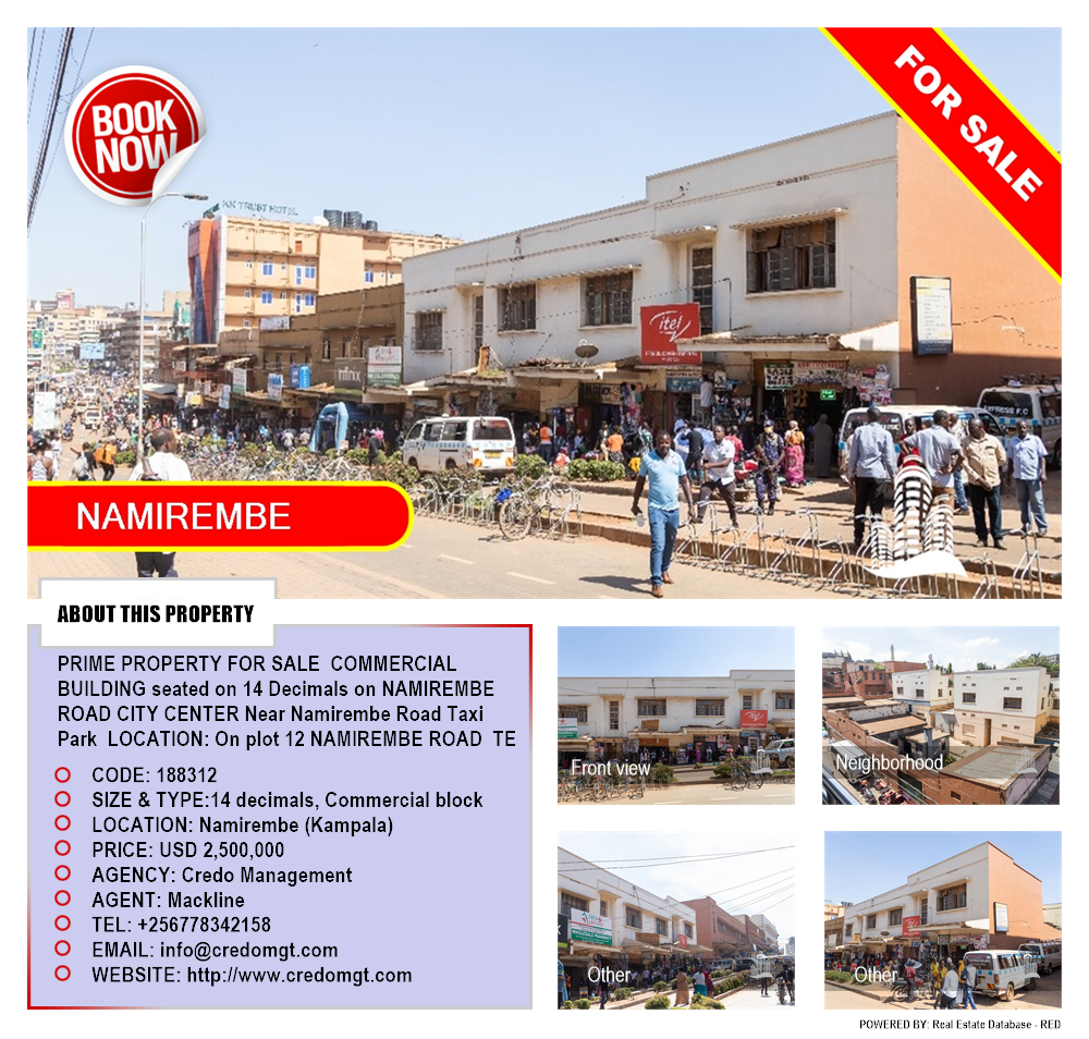 Commercial block  for sale in Namirembe Kampala Uganda, code: 188312