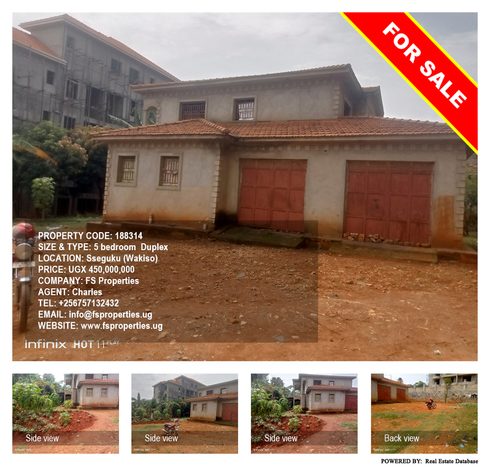 5 bedroom Duplex  for sale in Seguku Wakiso Uganda, code: 188314