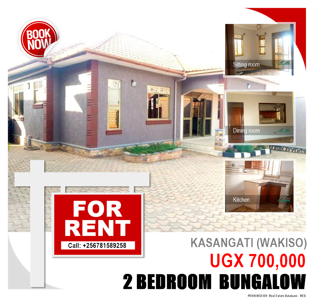2 bedroom Bungalow  for rent in Kasangati Wakiso Uganda, code: 188366