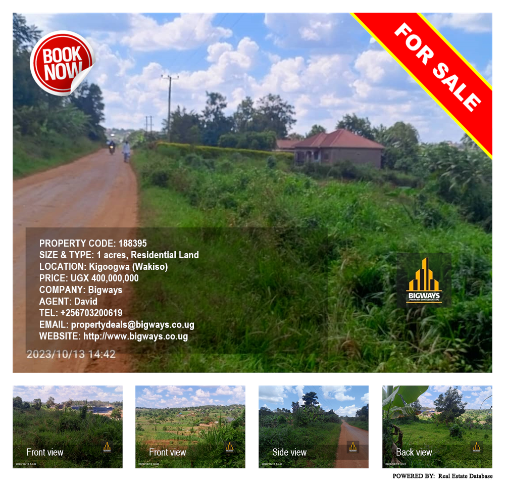 Residential Land  for sale in Kigoogwa Wakiso Uganda, code: 188395