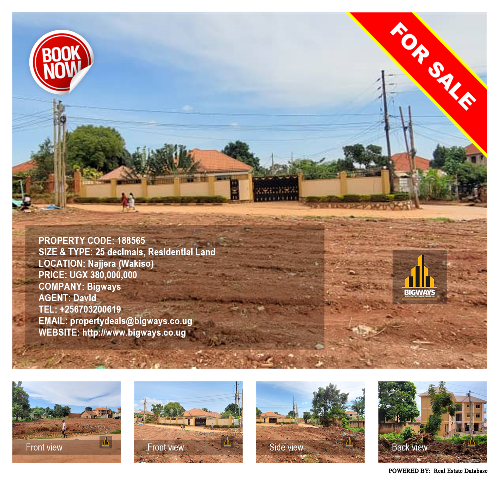 Residential Land  for sale in Najjera Wakiso Uganda, code: 188565