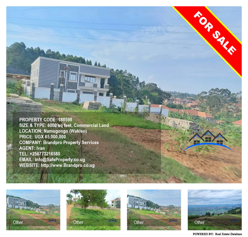 Commercial Land  for sale in Namugongo Wakiso Uganda, code: 188598