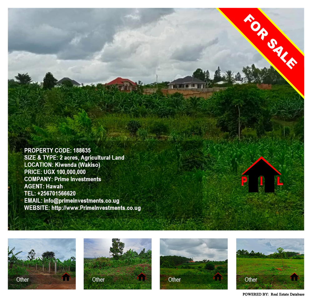 Agricultural Land  for sale in Kiwenda Wakiso Uganda, code: 188635