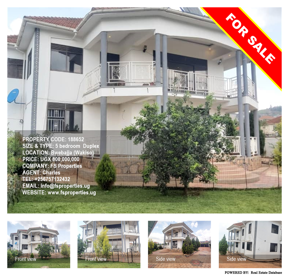 5 bedroom Duplex  for sale in Bwebajja Wakiso Uganda, code: 188652