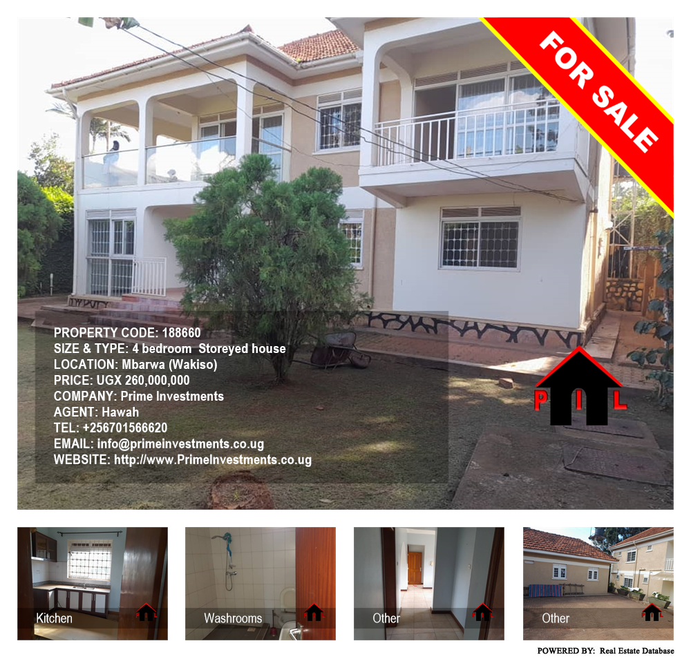 4 bedroom Storeyed house  for sale in Mbalwa Wakiso Uganda, code: 188660