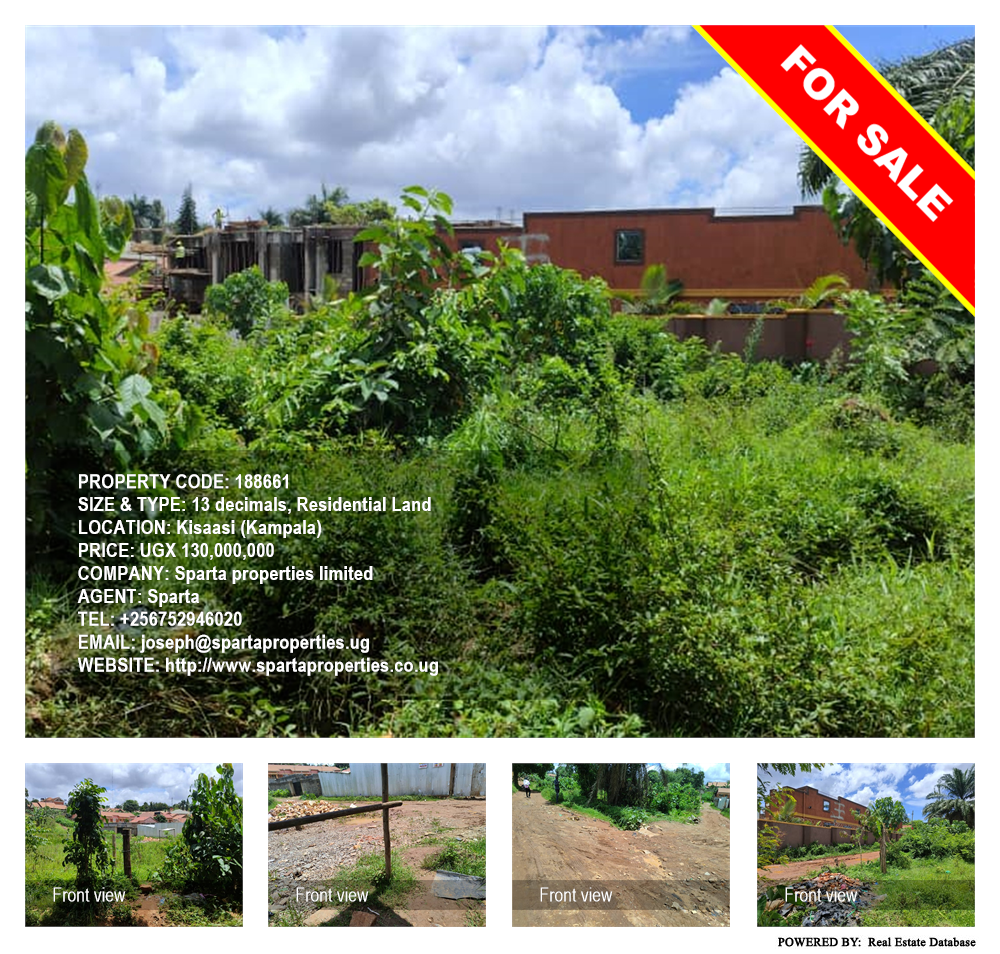 Residential Land  for sale in Kisaasi Kampala Uganda, code: 188661
