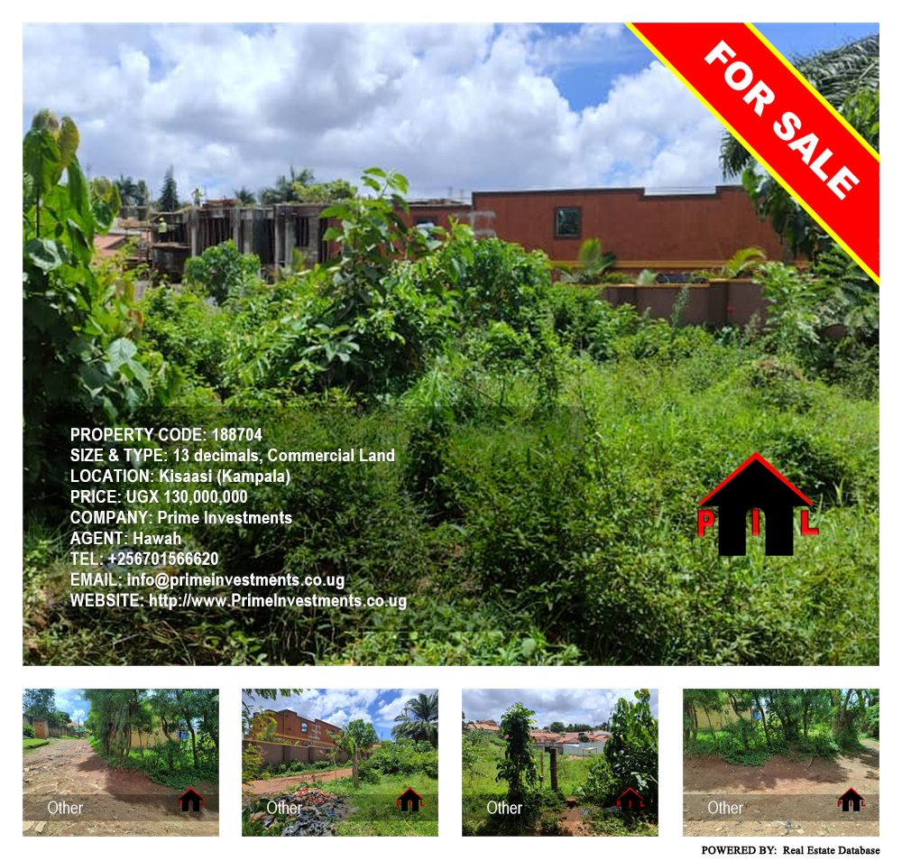 Commercial Land  for sale in Kisaasi Kampala Uganda, code: 188704