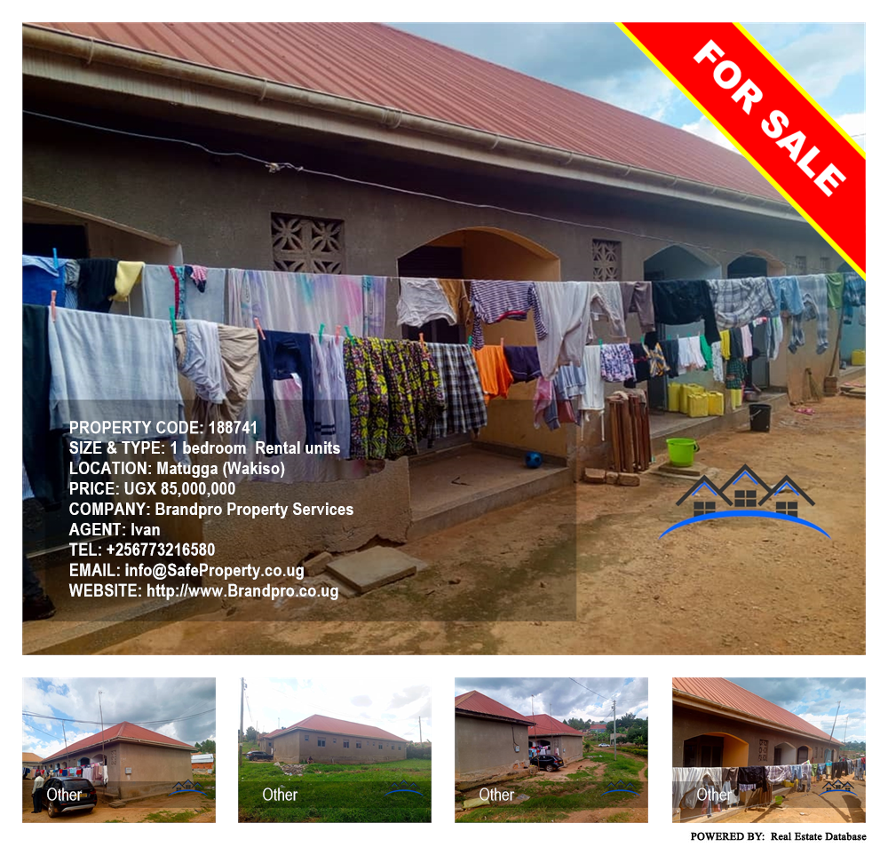 1 bedroom Rental units  for sale in Matugga Wakiso Uganda, code: 188741