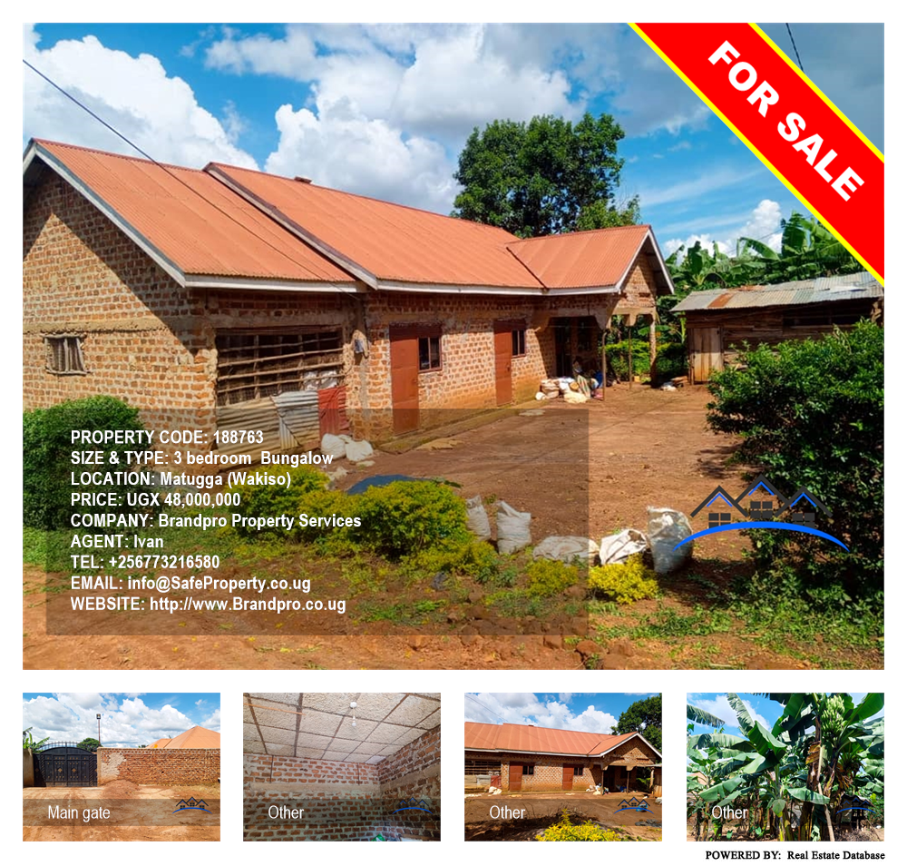 3 bedroom Bungalow  for sale in Matugga Wakiso Uganda, code: 188763
