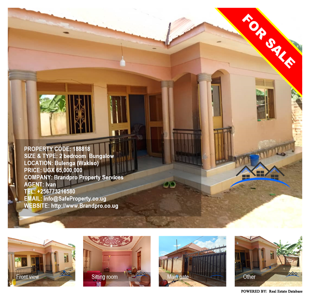 2 bedroom Bungalow  for sale in Bulenga Wakiso Uganda, code: 188818