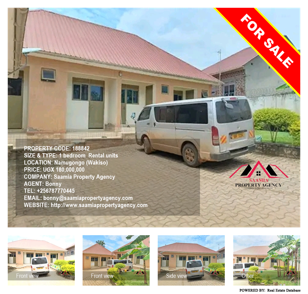 1 bedroom Rental units  for sale in Namugongo Wakiso Uganda, code: 188842