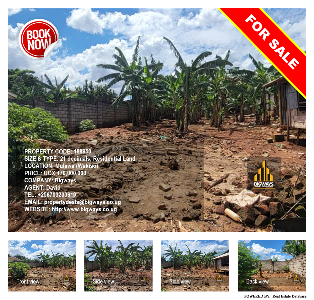 Residential Land  for sale in Mulawa Wakiso Uganda, code: 188950