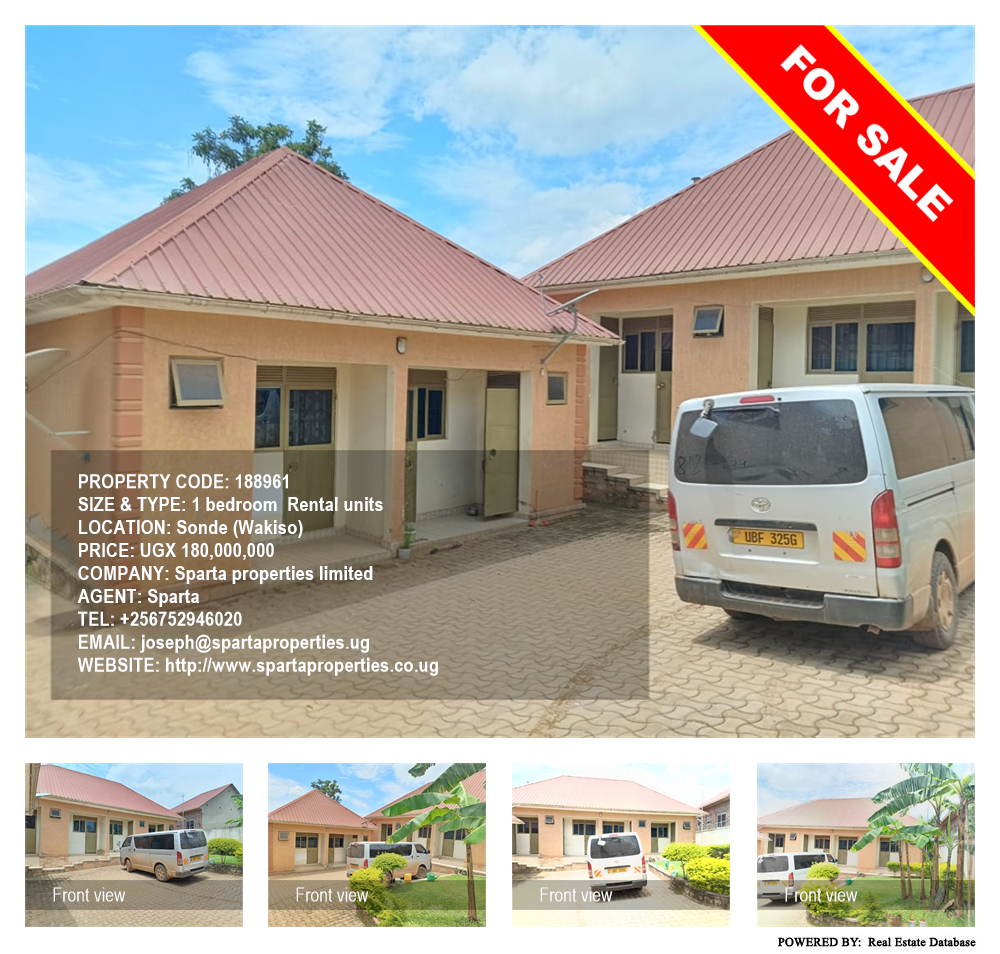 1 bedroom Rental units  for sale in Sonde Wakiso Uganda, code: 188961